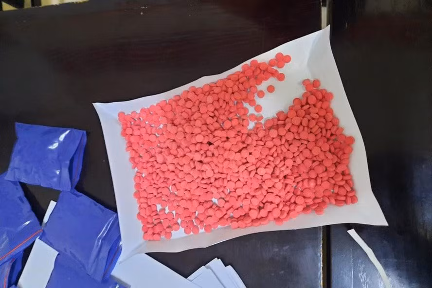 Số ma tuý của Minh bị cảnh sát thu giữ. Ảnh: CACC