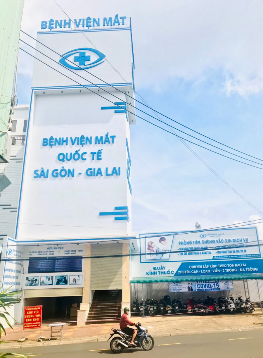 Từ 13 giờ ngày 21-8, Bệnh viện Mắt Quốc tế Sài Gòn-Gia Lai được hoạt động trở lại. Ảnh: Nguyễn Thị Diễm Bệnh viện Mắt Quốc tế Sài Gòn-Gia Lai. Ảnh: Nguyễn Thị Diễm