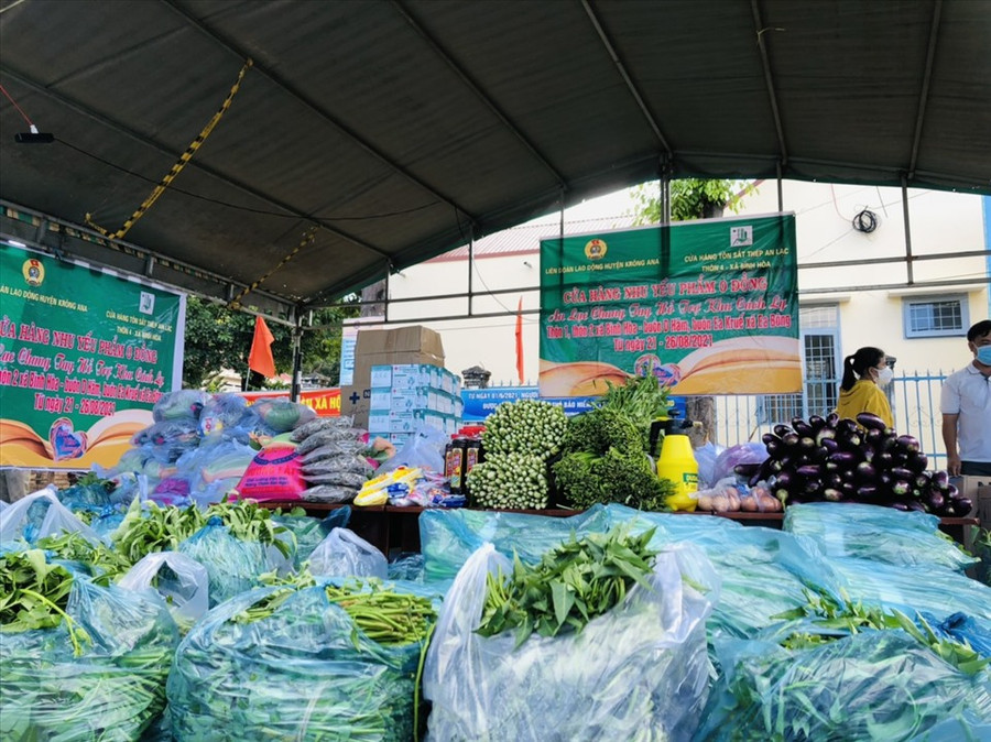 Đây là chương trình có quy mô lớn do một Công đoàn cấp trên trực tiếp cơ sở ở tỉnh Đắk Lắk kêu gọi tổ chức. Ảnh: B.T