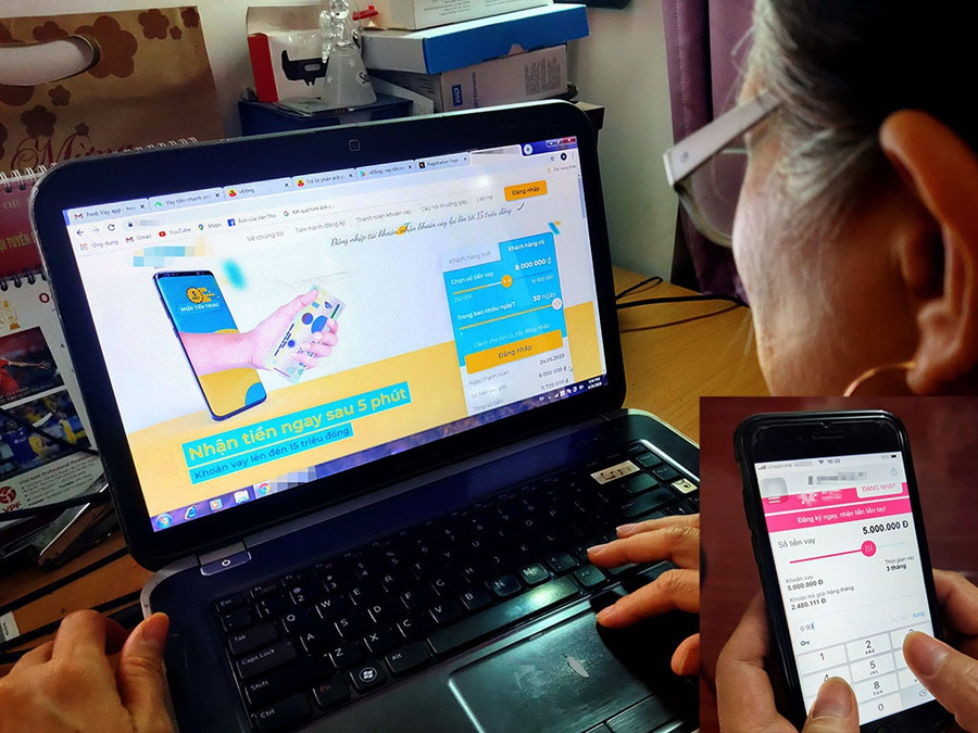 Người đi vay dễ sập bẫy các app lừa đảo- ẢNH: KHẢ HÒA Người đi vay dễ sập bẫy các app lừa đảo- ẢNH: KHẢ HÒA