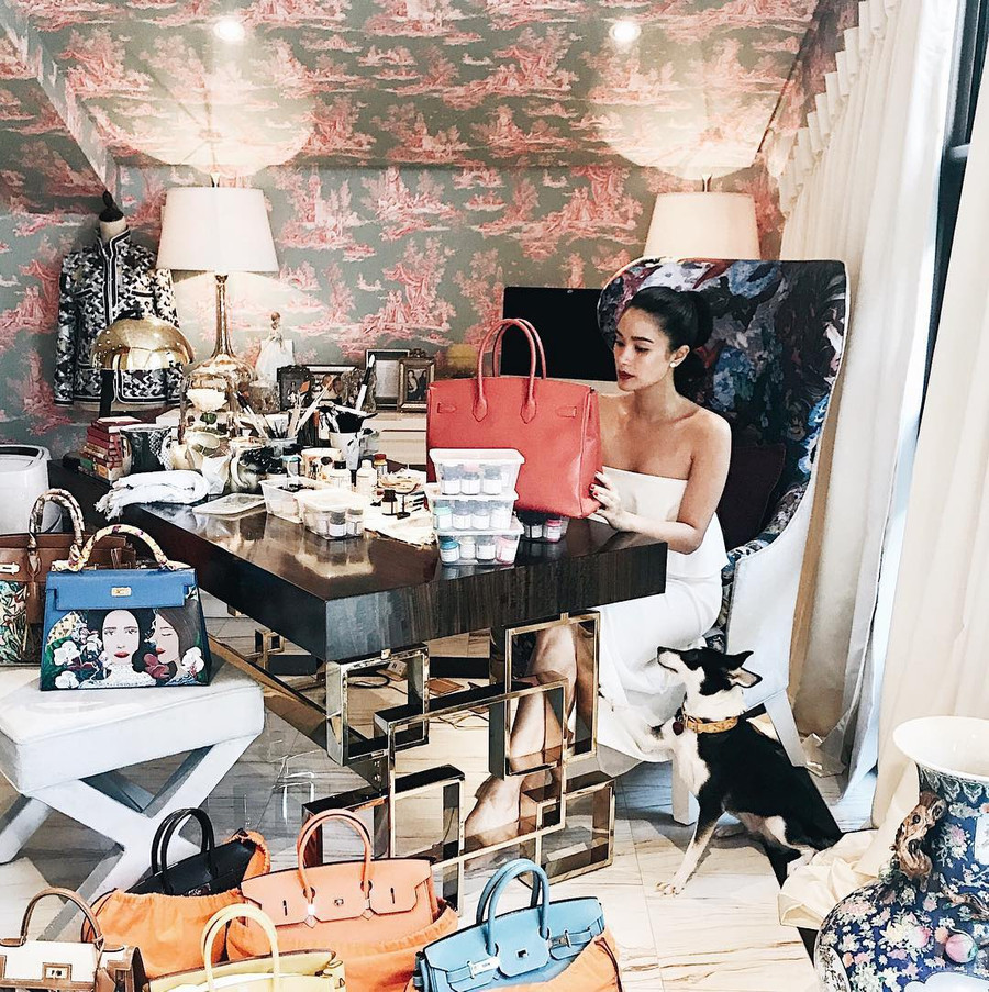 Kho đồ hiệu gây choáng ngợp của Heart Evangelista. (Ảnh: Instagram NV)