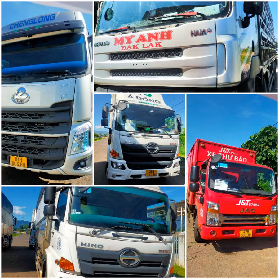 Những xe luồng xanh vi phạm bị phát hiện tại chốt cầu 110. Ảnh: Lê Anh