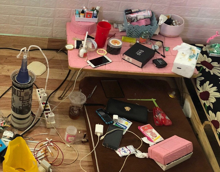 Tang vật thu giữ tại hiện trường Ảnh Thu Thảo. Ảnh: Thu Thảo