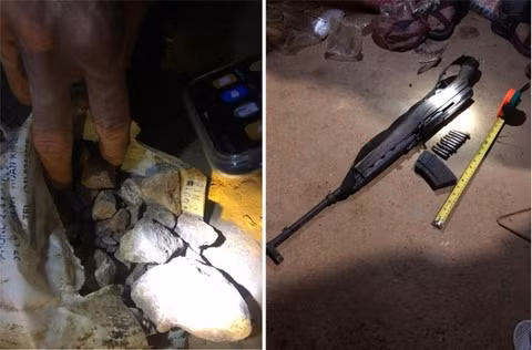 Các tang vật thu giữ được.