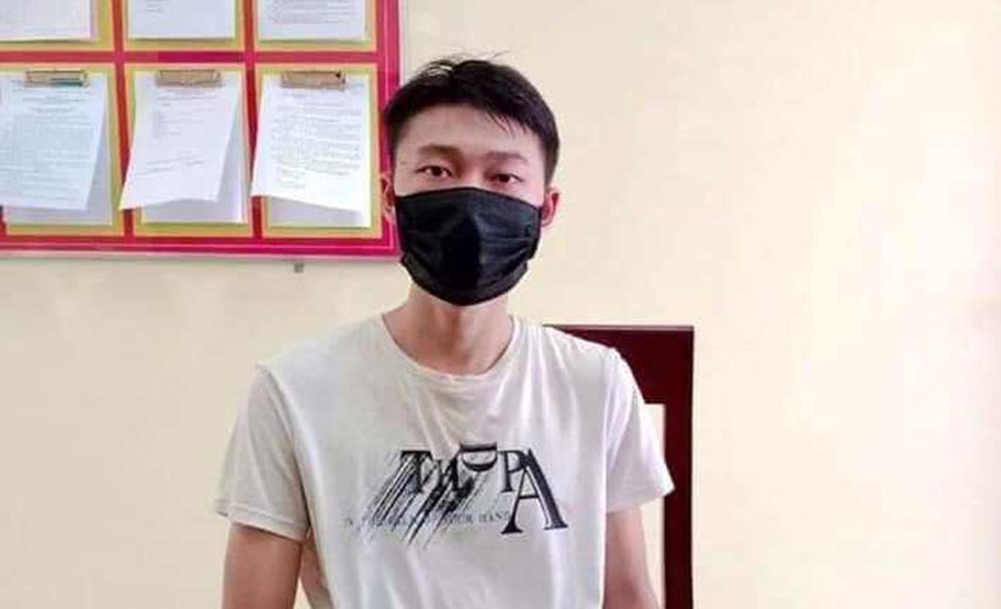 Nghi can Lang Kim Thế Vinh. Ảnh do Công an tỉnh Nghệ An cung cấp Nghi can Lang Kim Thế Vinh. Ảnh do Công an tỉnh Nghệ An cung cấp