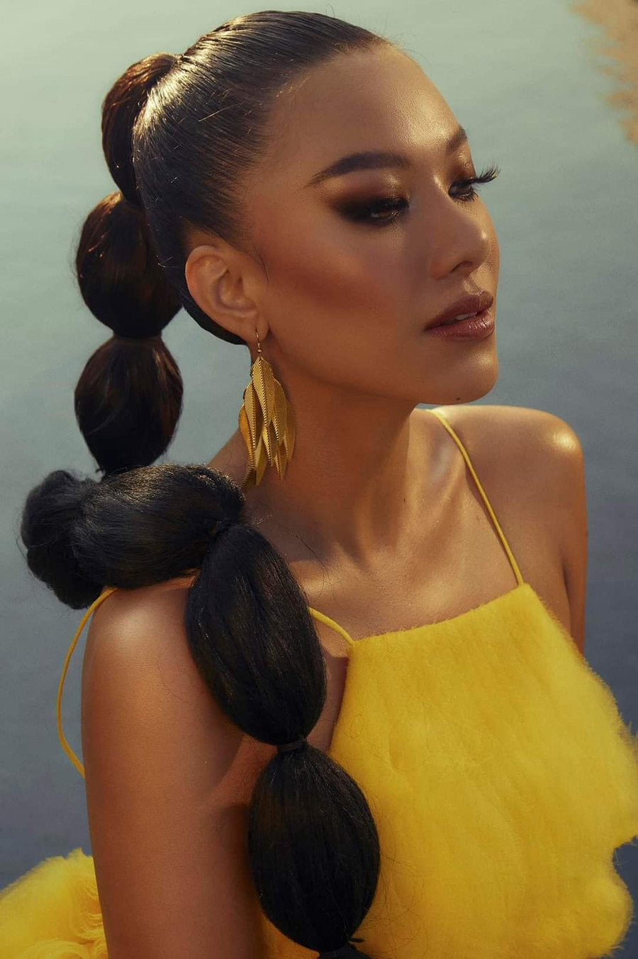 Á hậu Kim Duyên đang cố gắng tập luyện, chuẩn bị cho Miss Universe 2021. Ảnh: FBNV