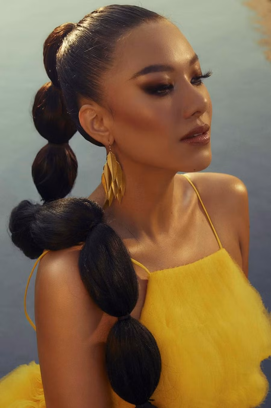 Á hậu Kim Duyên đang cố gắng tập luyện, chuẩn bị cho Miss Universe 2021. Ảnh: FBNV