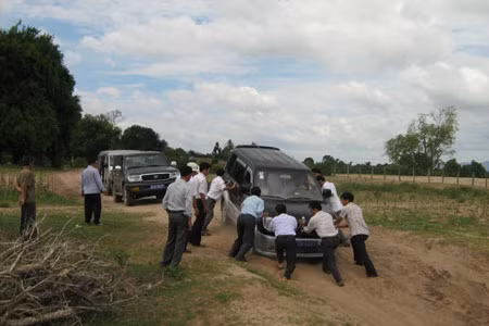 Đường vào xã Ia Rsai, Krông Pa. Ảnh: Phương Dung