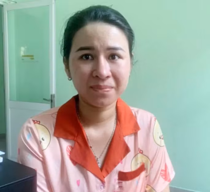 Lê Thị Ngọc Huyền lúc bị bắt