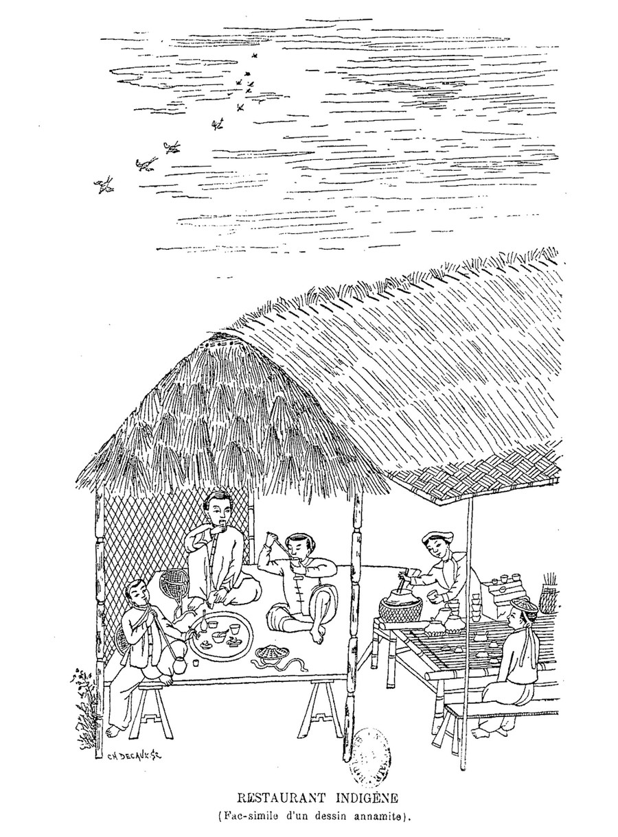 Quán ăn bản địa ngày Tết xưa. Ảnh: T.L Quán ăn bản địa ngày Tết xưa. Ảnh: T.L