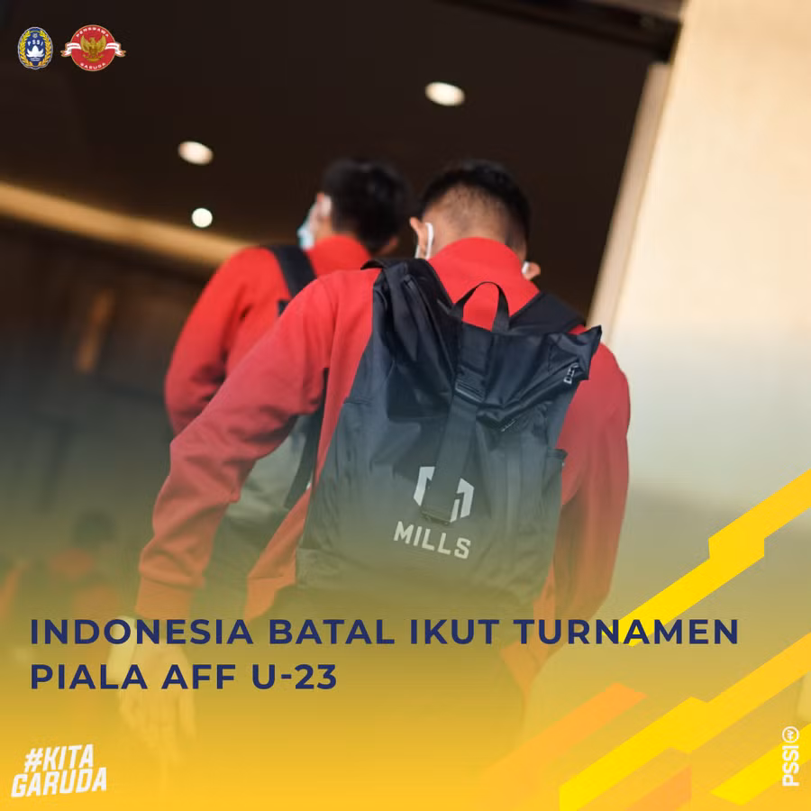 PSSI trong thông báo rút đội U.23 Indonesia khỏi giải U.23 Đông Nam Á. Ảnh: PSSI