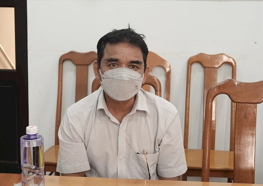 Đối tượng Hội khi bị bắt. Ảnh: CA Đối tượng Hội khi bị bắt. Ảnh: CA