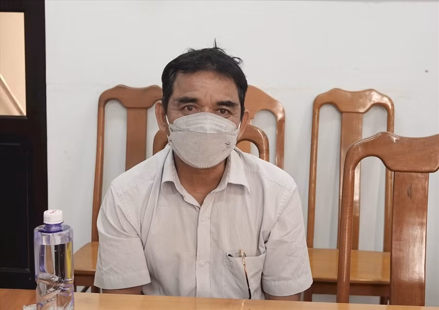 Đối tượng Hội khi bị bắt. Ảnh: CA 