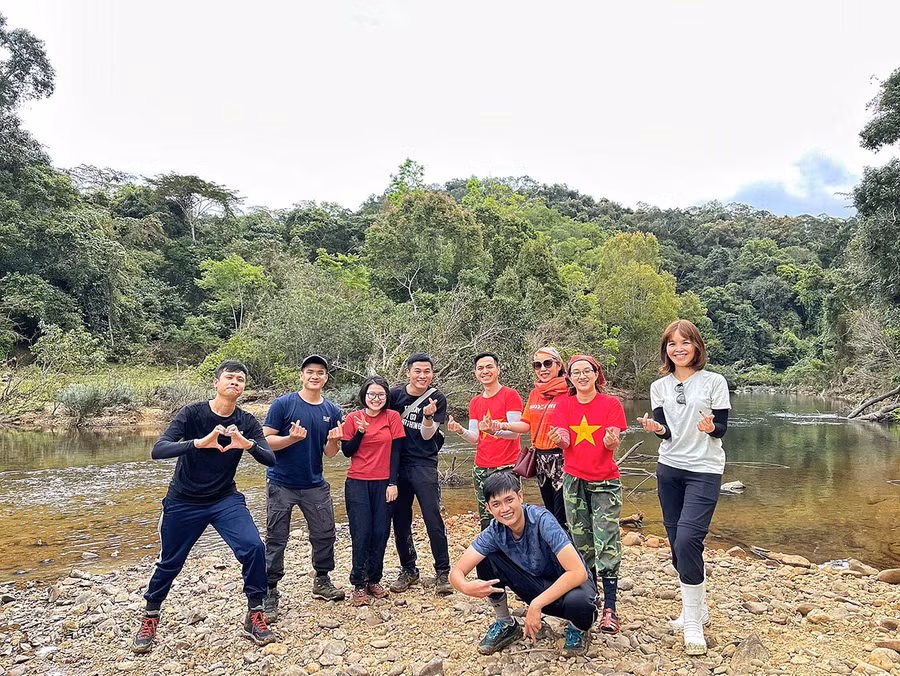  Khách du lịch khám phá Khu Bảo tồn thiên nhiên Kon Chư Răng ngay khi điểm du lịch mở cửa trở lại đầu năm 2022. Ảnh: Nguyễn Trung