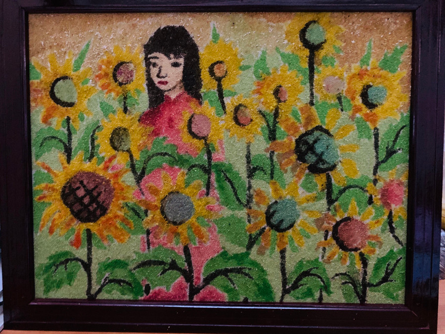 Tận dụng hiệu quả phế phẩm làm thành sản phẩm đẹp mắt. Ảnh: Thanh Duy