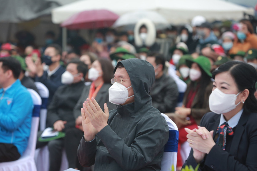 Ông Võ Văn Thưởng đến dự lễ phát động. Ảnh: Bảo Anh