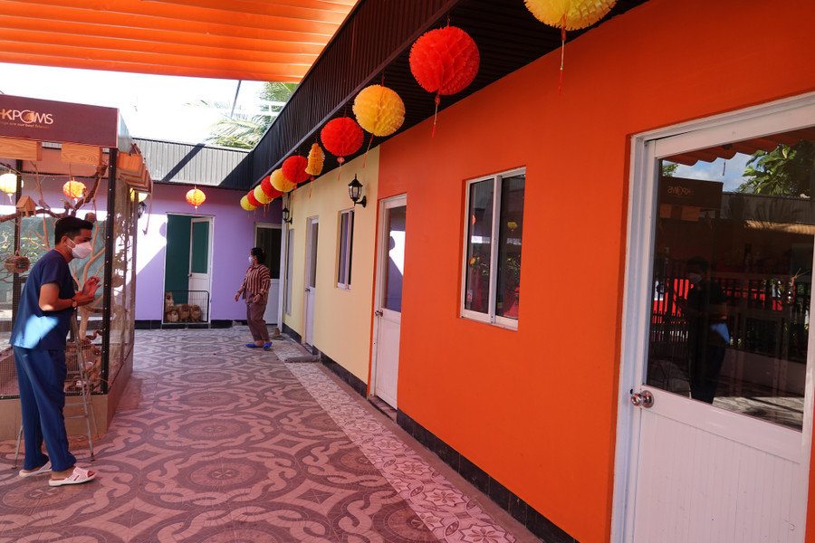 Trại nuôi chó tiền tỉ của anh Khang. Ảnh: Duy Tân