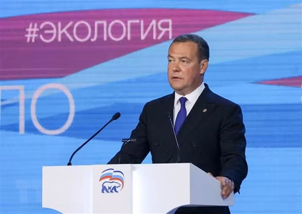 Phó Chủ tịch Hội đồng An ninh Nga Dmitry Medvedev. Ảnh: AFP/TTXVN Phó Chủ tịch Hội đồng An ninh Nga Dmitry Medvedev. Ảnh: AFP/TTXVN