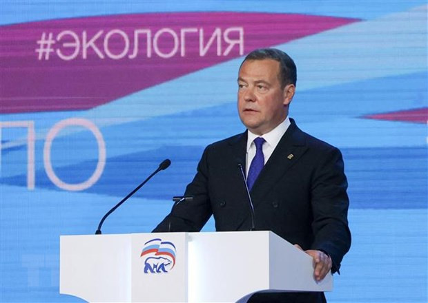 Phó Chủ tịch Hội đồng An ninh Nga Dmitry Medvedev. Ảnh: AFP/TTXVN