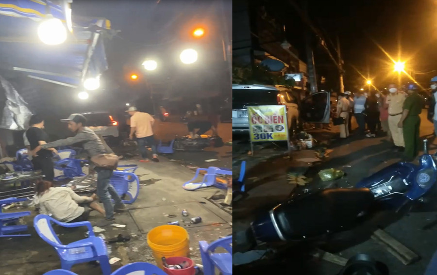 Hiện trường vụ tai nạn. Ảnh: T.K
