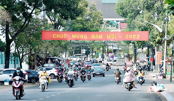 Gia Lai tăng cường các biện pháp đảm bảo đón Tết Nguyên đán Nhâm Dần 2022 vui tươi, lành mạnh, an toàn, tiết kiệm. Ảnh: Đức Thụy