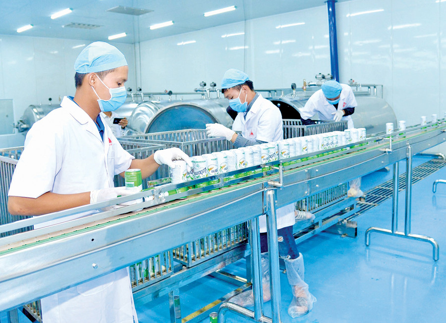 Nhà máy chế biến các sản phẩm đồ uống của Công ty TNHH phát triển khoa học quốc tế Trường Sinh. Ảnh: Hà Duy