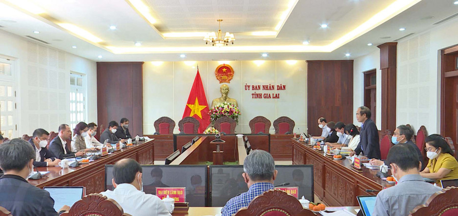 Quang cảnh buổi làm việc. Ảnh: Thiên Di