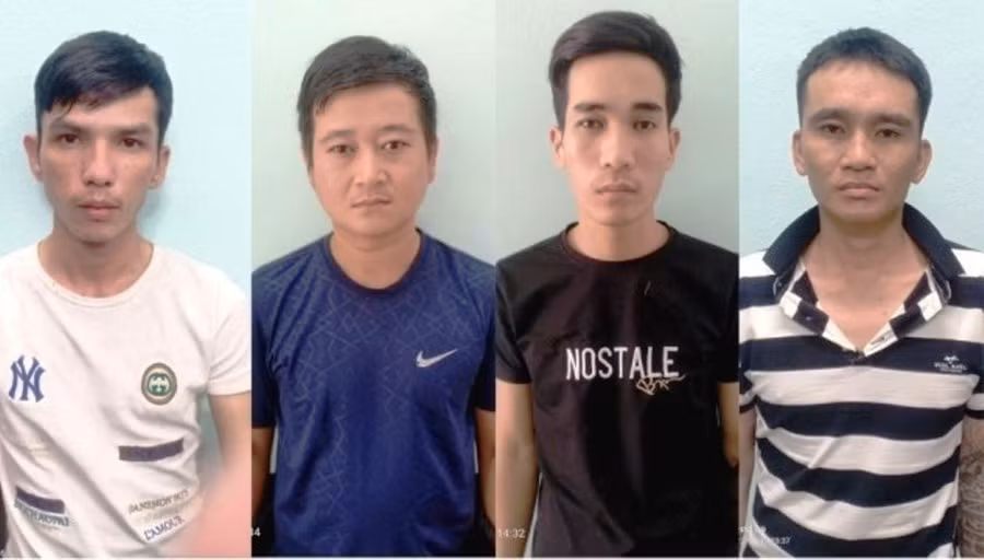  4 bị can trong chuyên án ma túy lớn bị bắt giữ. Ảnh: Q.Huy