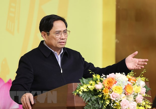 Thủ tướng Phạm Minh Chính phát biểu kết luận hội nghị. (Ảnh: Dương Giang/TTXVN) Thủ tướng Phạm Minh Chính phát biểu kết luận hội nghị. (Ảnh: Dương Giang/TTXVN)