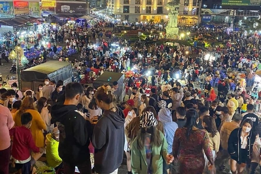 Đà Lạt mấy ngày Tết luôn trong tình trạng đông đúc. Ảnh: CC
