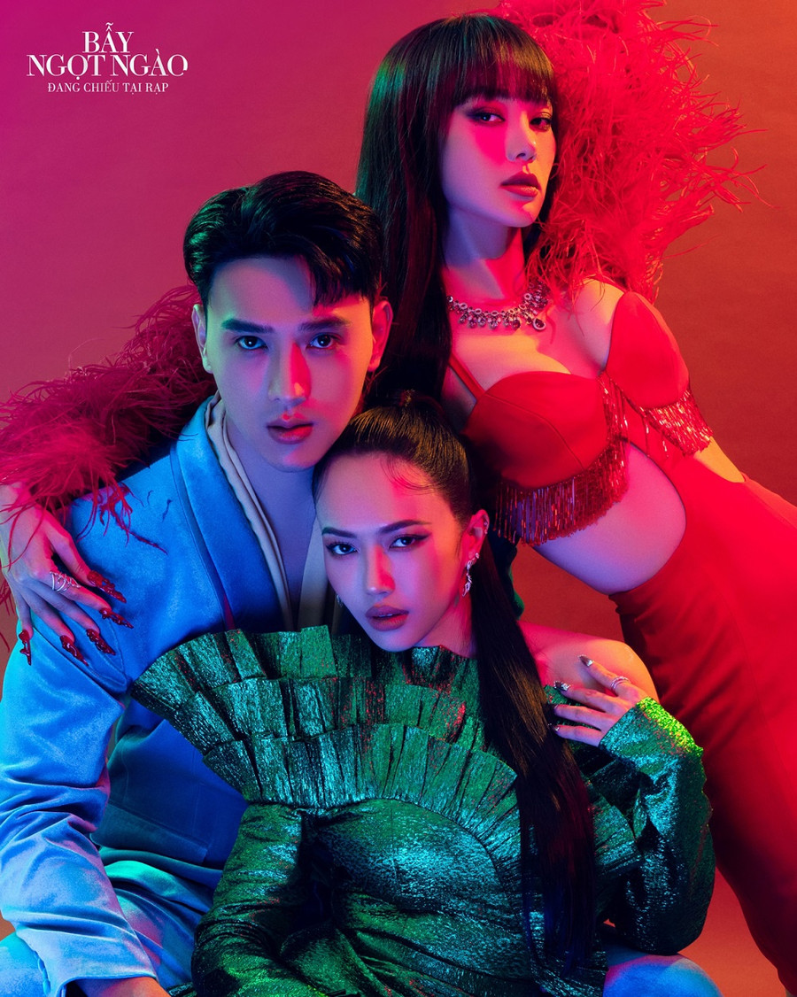 Minh Hằng, Diệu Nhi và Thuận Nguyễn cũng “đánh gục” người hâm mộ bằng thần thái đỉnh cao. Ảnh: ĐPCC