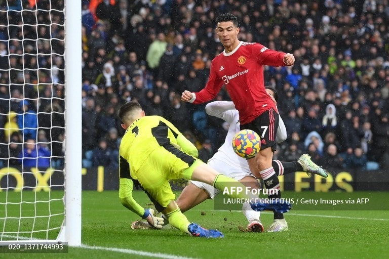 Cristiano Ronaldo bỏ lỡ cơ hội và về cơ bản, anh không có trận đấu quá tốt. Ảnh: AFP