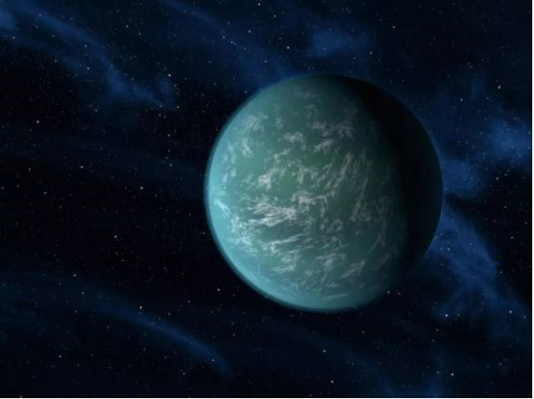 Kepler 22-b là hành tinh đầu tiên được NASA xác nhận có điều kiện thích hợp cho sự sống phát triển giống như Trái đất. Ảnh: NASA 