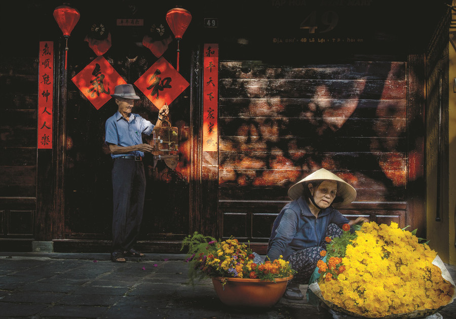 Đón xuân. Ảnh: Lê Trọng Khang Đón xuân. Ảnh: LÊ TRỌNG KHANG