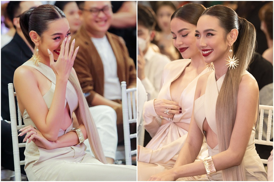 Ngoài Thùy Tiên, chương trình còn có sự hiện diện của các sao Việt khác như Đàm Vĩnh Hưng, người mẫu Lê Thúy, Ngọc Thanh Tâm... Mặc dù lịch trình bận rộn nhưng Mr. Đàm vẫn tranh thủ sắp xếp thời gian để đến chúc mừng Hồ Ngọc Hà. Ảnh: BTC