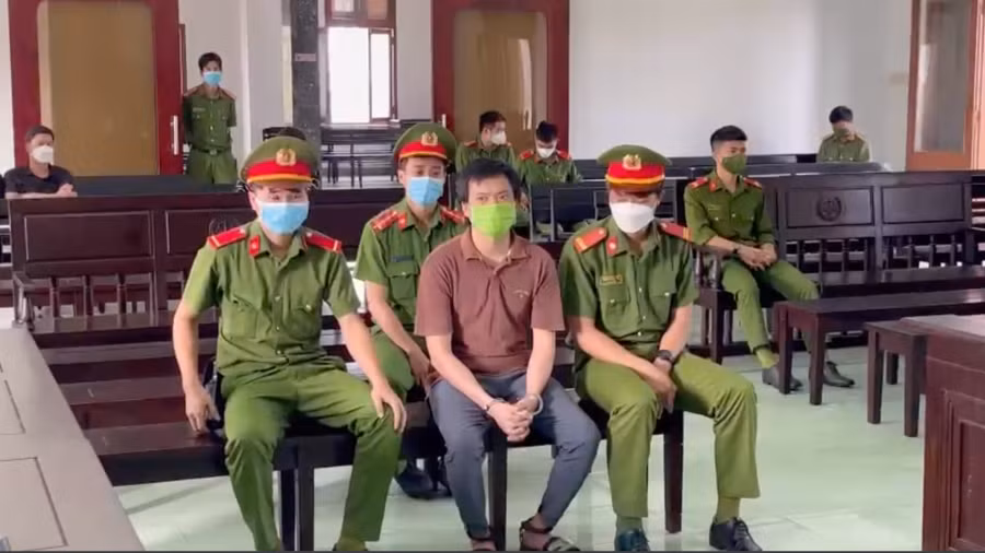 Bị cáo Phạm Duy Anh tại phiên tòa sơ thẩm. Ảnh: Đức Huy