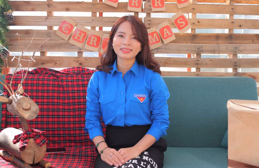 Chị Nguyễn Thị Thảo-Phó Bí thư Đoàn trường Cao đẳng Gia Lai. Ảnh: Phan Lài