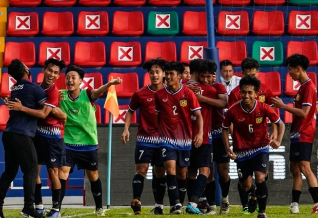 U23 Lào giành vé vào bán kết giải U23 Đông Nam Á. Nguồn: AFF