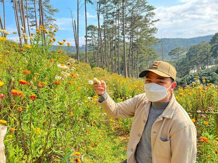 Võ Ngọc Minh Nhật, chủ nhân của rừng hoa bất tử. TIỂU QUYÊN