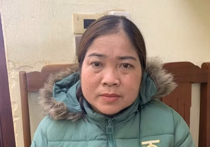 Nguyễn Thị Vuông tại cơ quan công an