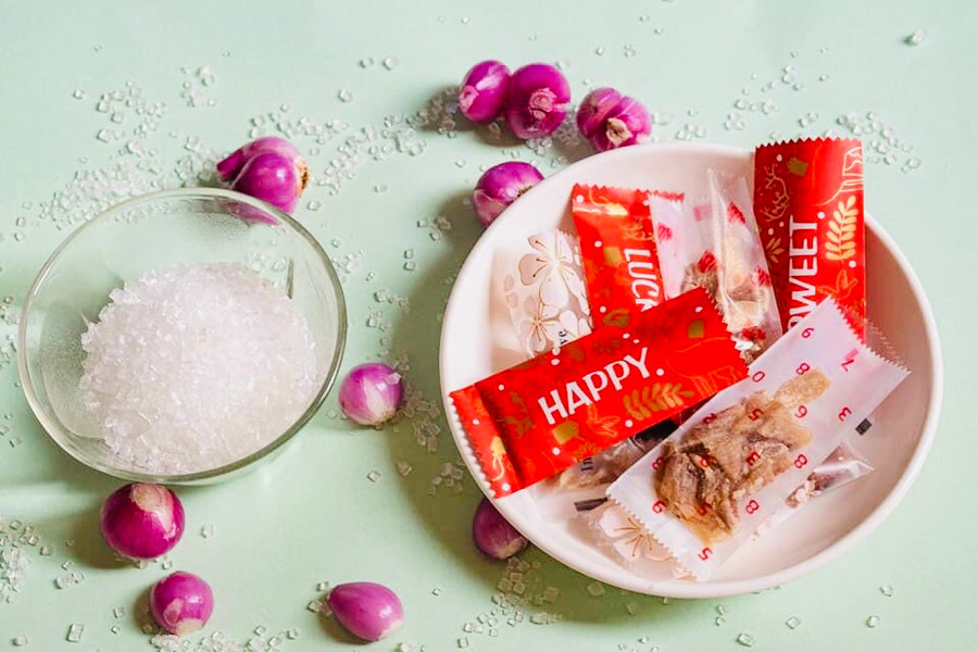 Sản phẩm góp phần làm đa dạng đầu ra, nâng tầm giá trị cho củ hành tím Sóc Trăng. Ảnh: Thanh Duy