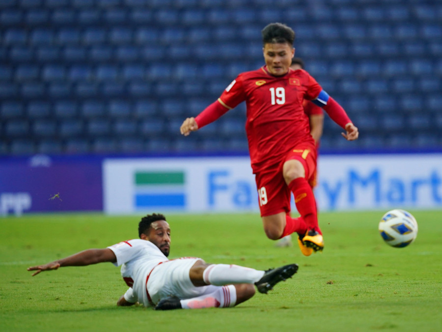 Nguyễn Quang Hải là ứng viên quả bóng vàng 2021. Ảnh: Độc Lập