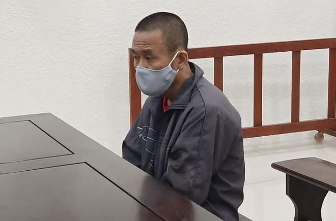 Bị cáo Hoàng tại phiên toà.