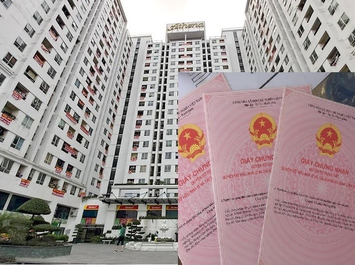 Từ ngày 10.12.2009 đến nay, Giấy chứng nhận dù cấp cho nhà đất hay chung cư đều có bìa màu hồng cánh sen. Đồ họa: M.H
