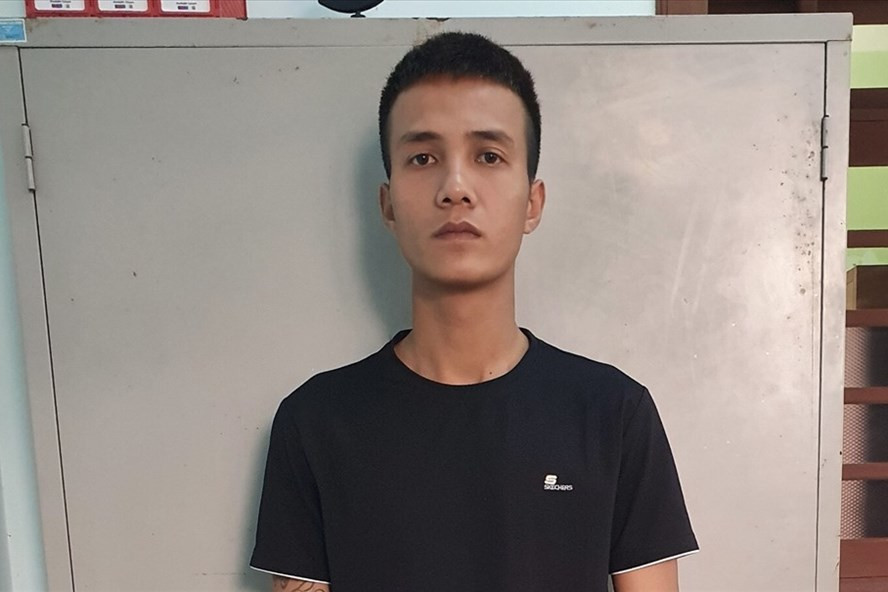 Đối tượng Phạm Anh Kiệt tại cơ quan công an. Ảnh: Phương Uyên  Đối tượng Phạm Anh Kiệt tại cơ quan công an. Ảnh: Phương Uyên