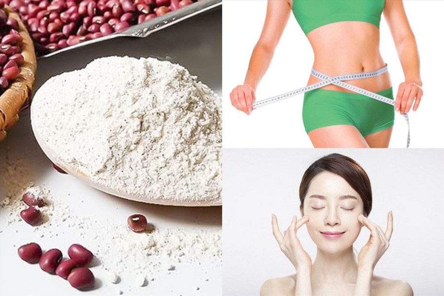 Một số lợi ích nổi bật mà bột đậu đỏ có thể mang đến cho sức khỏe của bạn. Đồ họa: A.N