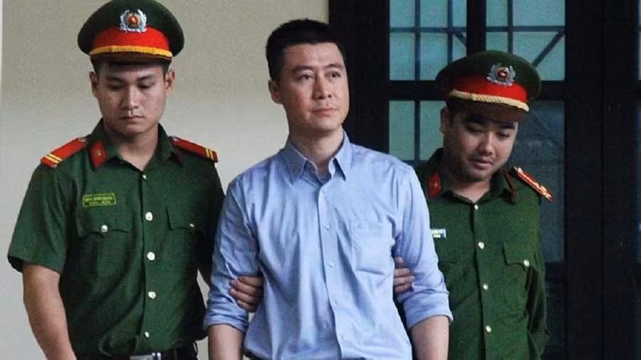  Phan Sào Nam tại phiên xét xử sơ thẩm năm 2018. Ảnh: Thái Sơn