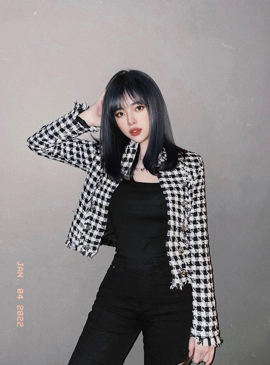  Vóc dáng chuẩn, gợi cảm của Lâm Diễm Quỳnh. Ảnh: FBNV