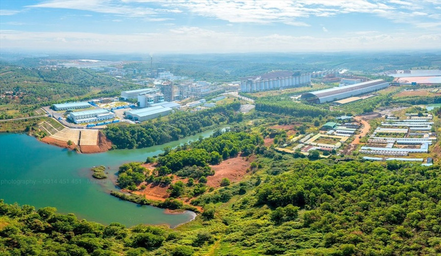 Công ty Nhôm Đắk Nông-TKV, ở huyện Đắk R’lấp, tỉnh Đắk Nông. Ảnh: NMP