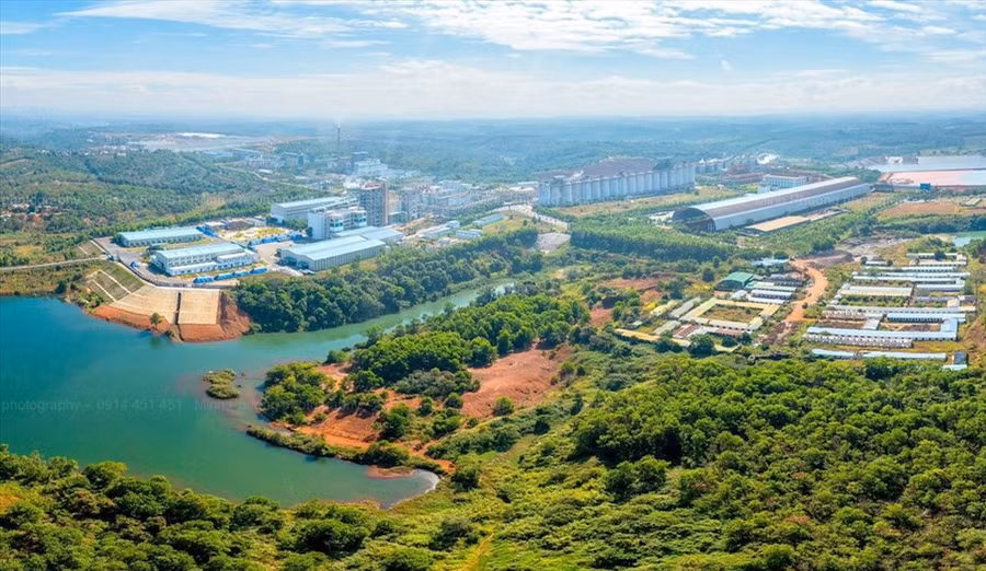 Công ty Nhôm Đắk Nông-TKV, ở huyện Đắk R’lấp, tỉnh Đắk Nông. Ảnh: NMP